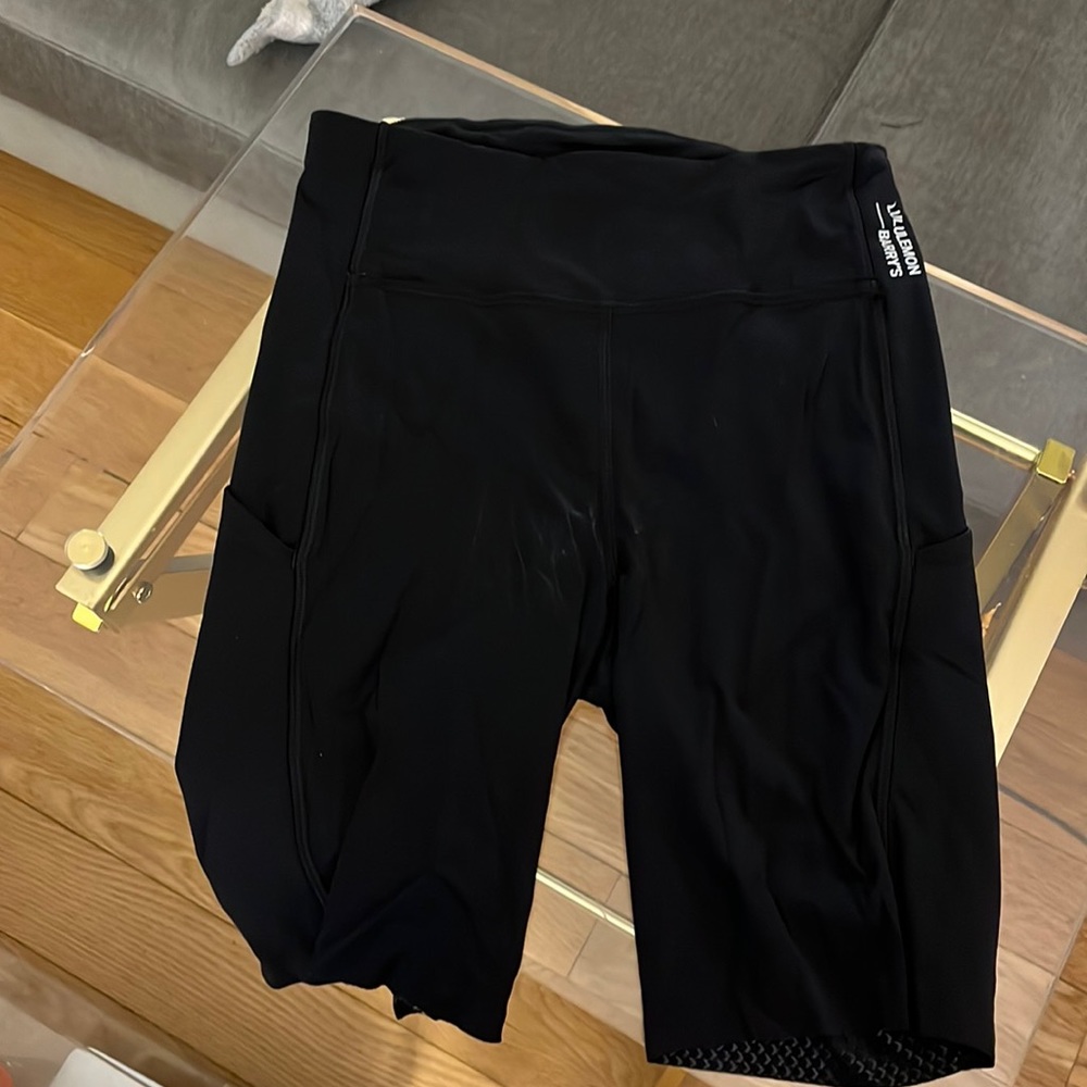 Lululemon x Barrys bike shorts